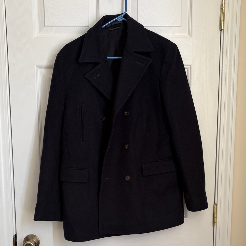 Ralph Lauren Men's Classic Navy Pea Coat